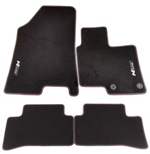 Hyundai Tucson N Line Carpet Floor Mats Set Front + Rear Black Velour GENUINE