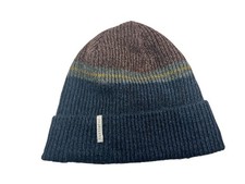 TURTLE FUR Blue/Red Warm FLEECE-LINED WINTER BEANIE Snowboard Hike Gym Ski Hat