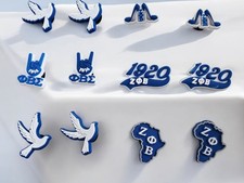 Zeta Phi Beta Croc Charms