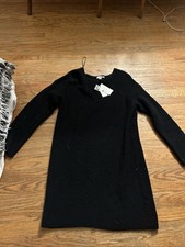 M Halston black dress