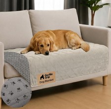 40x50in Waterproof Dog Blanket Couch Sofa Bed Crate Car RV Taupe