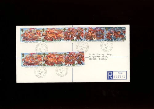 1988 Spanish Armada Royal Crest embossed FDC with Windsor Castle CDS. Cat £25