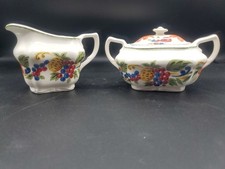 Steubenville Ivory Harvest Cream And Lidded Sugar NO Chips Moderate Grazing