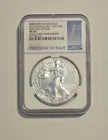 2016 W American Silver Eagle NGC MS70 Let Edge 1st Day Of Issue 30th Anniversary