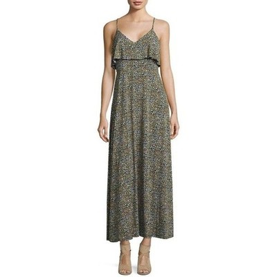 green emerald velvet dress Lime Green Ribbed Fitted Michael Kors Preloved Maxi Dress