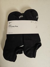 Nike Everyday Plus Cushion No Show Men's Socks - Black, 6 Pack