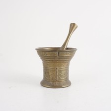 Messing Mörser mit Stößel ca.7,3 cm hoch gewicht ca. 476g