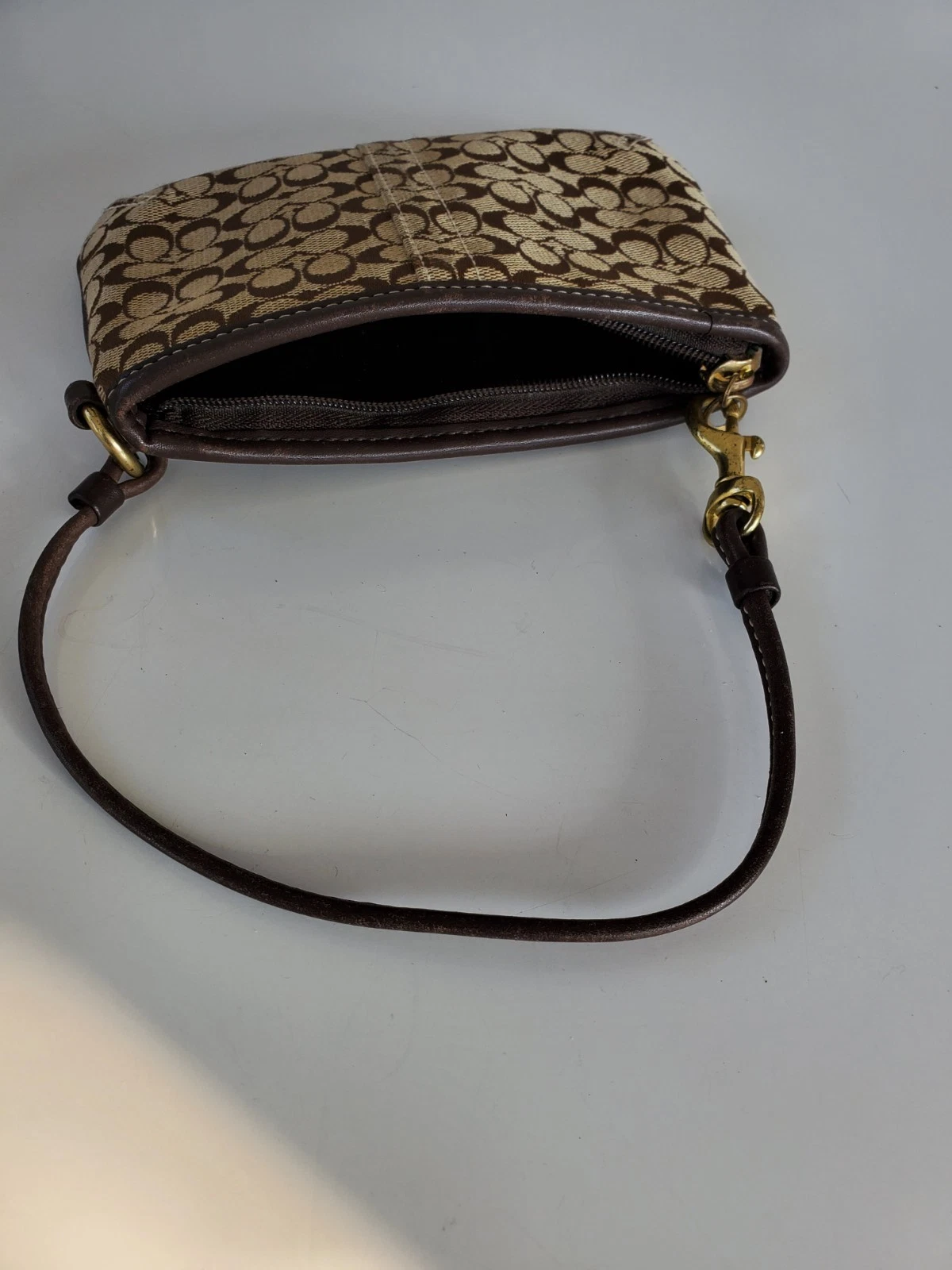 Bracciale Coach Signature kaki e marrone cioccolato donna