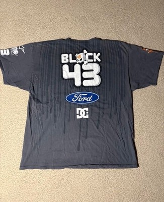 Vintage DC Shoes Ken Block 43 Ford Rally Team Graphic T-Shirt XXL