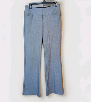 Express Editor Flare Trouser Dress Pants Womens 0L Gray Low Rise   Excellent