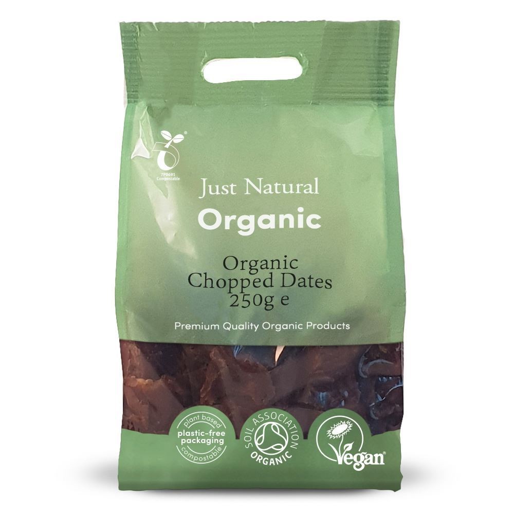 Just Natural Organic Organic Chopped Dates 250g - 2 Pack
