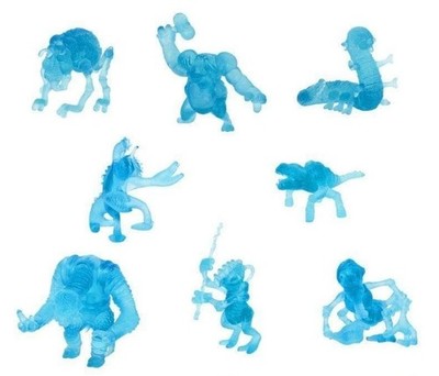 Star Wars Dejarik Holochess Set of 8 Figures Complete Holo Color