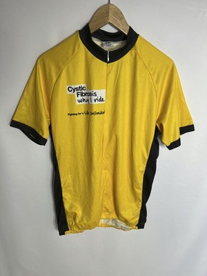 Foska Radtrikot Mukoviszidose | Herren | gelb/schwarz | XL