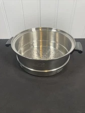 Amway Queen 6 Qt Steamer Insert 10.5" Stainless Strainer Colander for Stock Pot