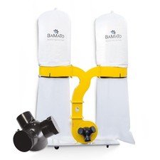 BAMATO Absauganlage AB-3900 mit Y-Adapter Späneabsaugung Absaugung 400V