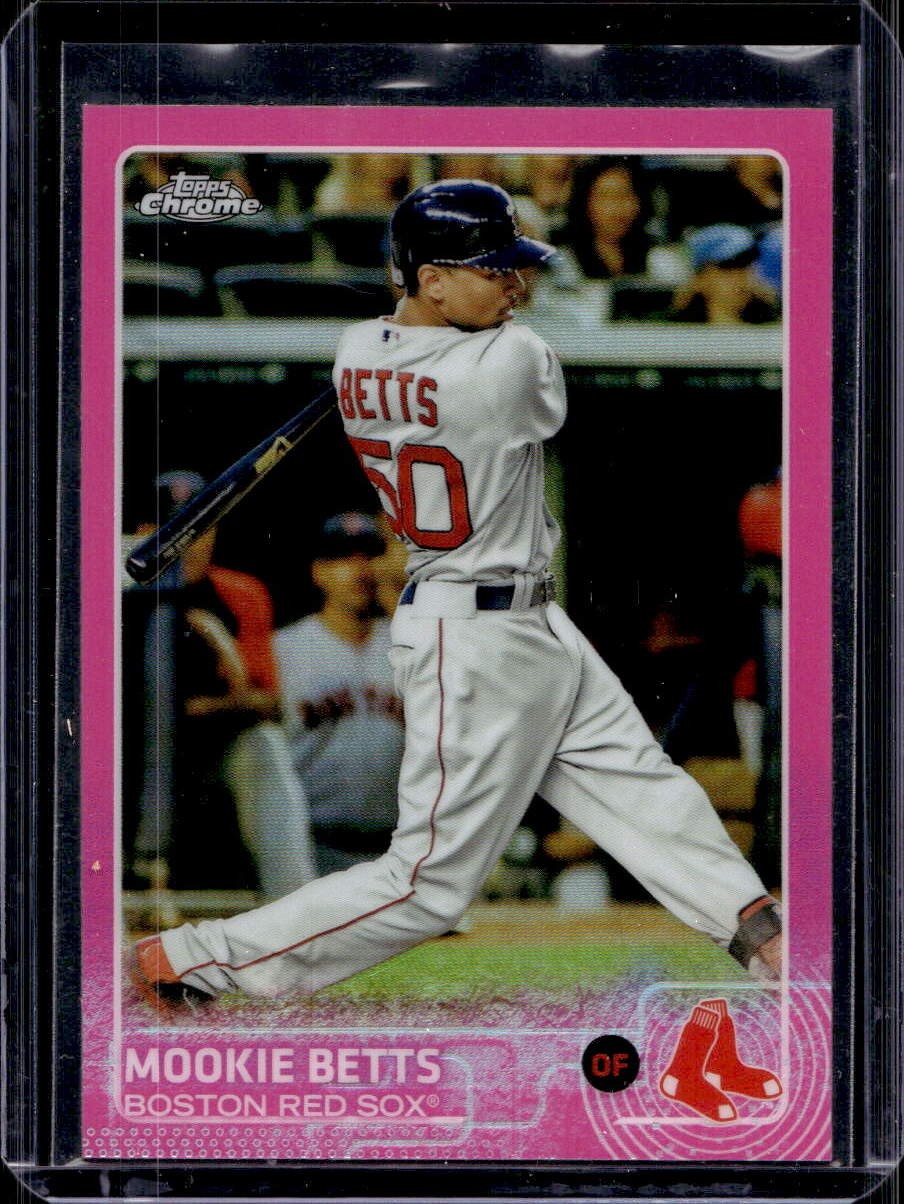 Mookie Betts 2015 Topps Chrome #67 Pink Refractor C