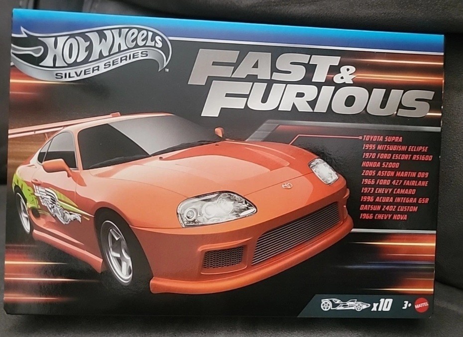 Hot Wheels Silver Series Fast & Furious 2025 Box Set of 10