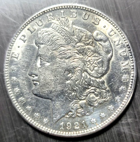Choice AU/UNC 1921-S Morgan Silver Dollar Last Year of Issue - Great Luster