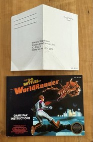 3-D WorldRunner Complete in Box CIB Hangtab FIRST PRINT Nintendo NES 1987 RARE🔥