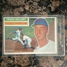 Topps 1956 Topps Frank Kellert 291 Chicago Cubs MLB Baseball Base Set