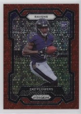 2023 Panini Prizm Rookies No Huddle Red Prizm /70 Zay Flowers #307 1d0h