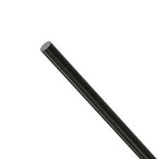 Black Carbon Fiber Rod 10x400mm Solid Matte Round Bar Pole RC Airplane DIY