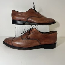 Allen Edmonds Park Avenue Cap-Toe Oxford Dress Shoes Men’s 9.5 D Brown Leather