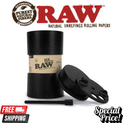 RAW Cone Six Shooter for 1 1/4 Pre-Rolled Cones | Fills Up to Six Cones at Once