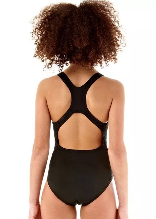 Speedo ECO Endurance+ Medalist Girls Swimsuit Swimming Costume Black 2025 BNWT - Image 2 of 4