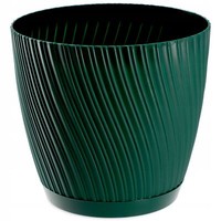 Kadax Blumentopf Mit Untersetzer, Pflanzentopf, Aus Kunststoff, 17 Cm, GrüN