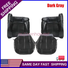 For 1999 2000 2001 2002 GMC Sierra 1500 Both Side Seat Covers Dark Graphite Gray