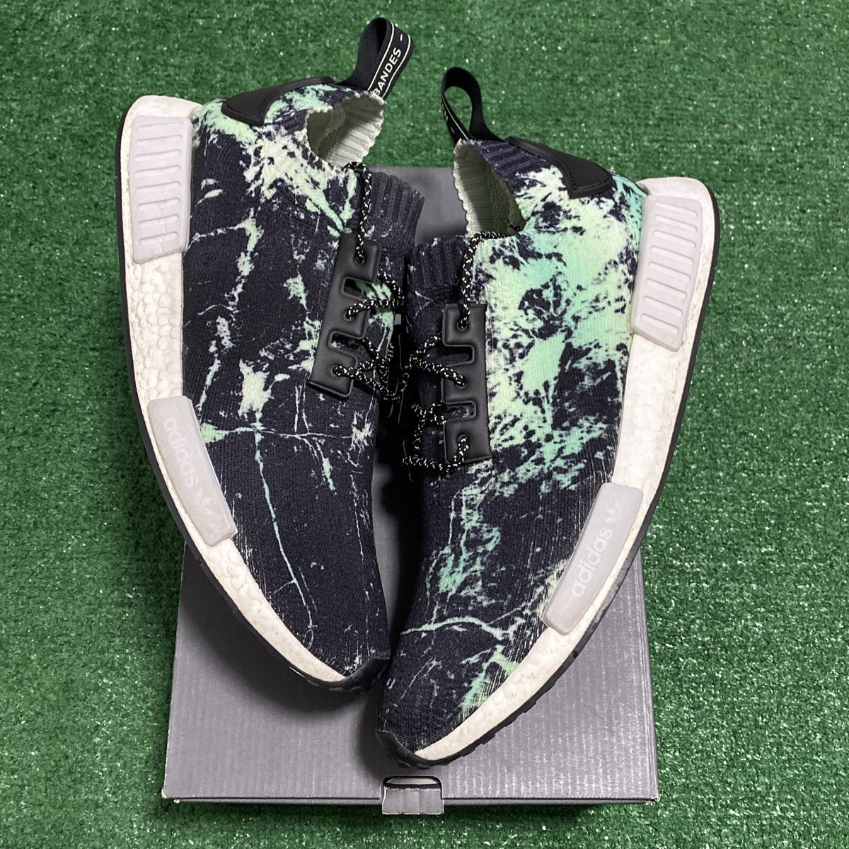 Size Adidas NMD R1 Primeknit Mint Marble 2018 SUPER CLEAN! SHIPS  FAST!
