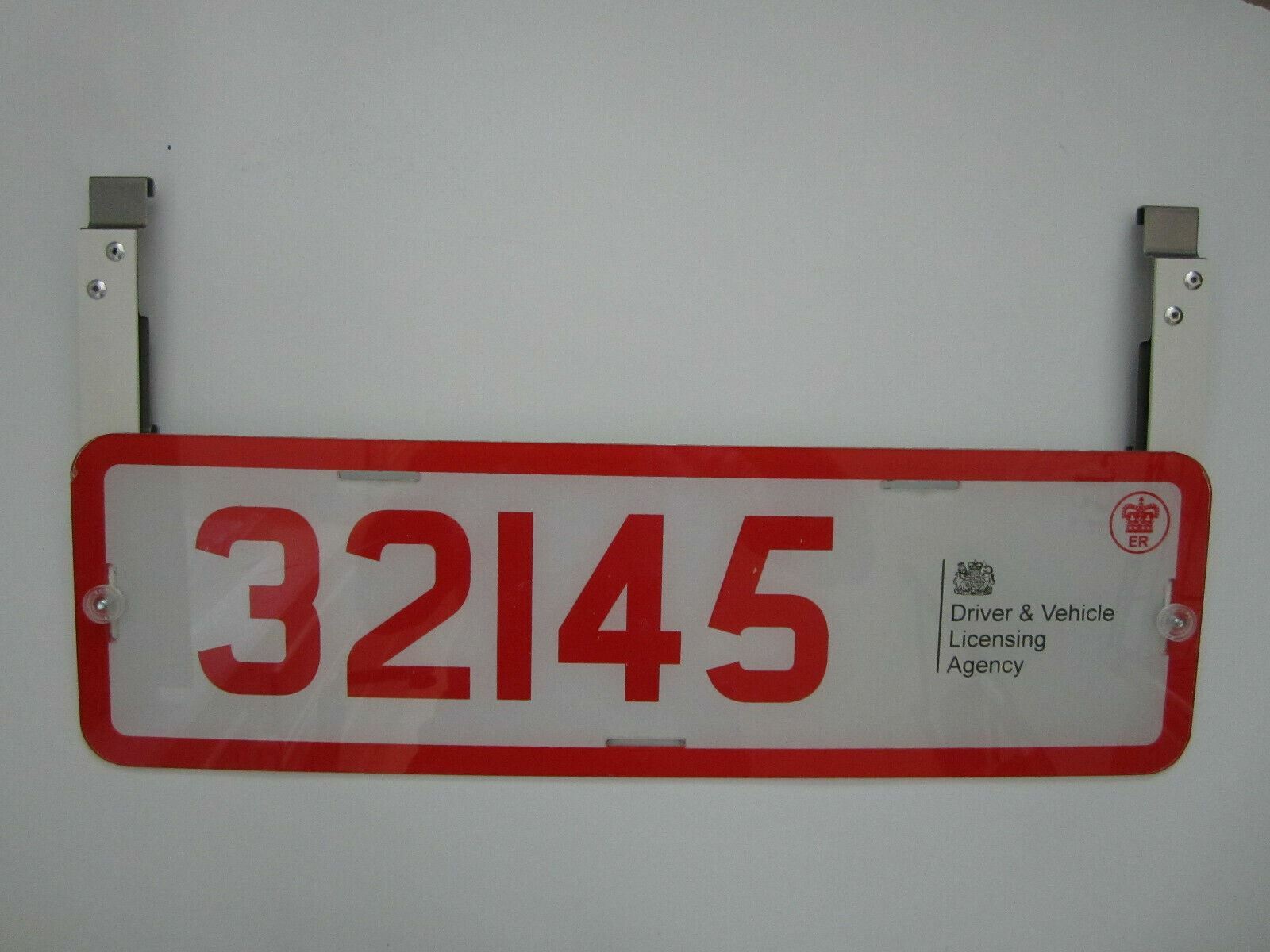 TRADE PLATE HOLDER CLIP ON FOR DISPLAYING NEXT TO NUMBER PLATE 1 PLATE