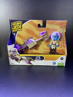 STAR WARS Young Jedi Adventures -LYS SOLAY- & SPEEDER BIKE Set  NEW