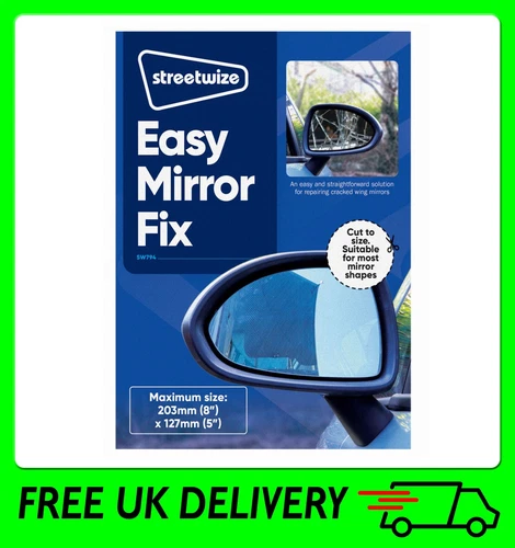 Universal Car Door / Wing Mirror Glass Replacement 20 x 12 cm  [PM01] 5" x 8"