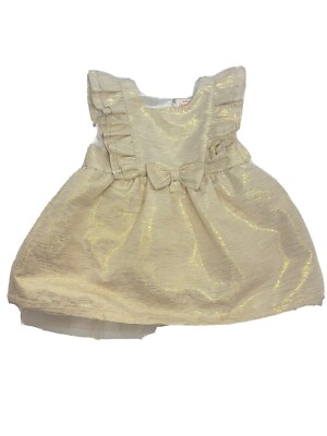Cat & Jack Girl's 3-6 Months Gold Dress Sequined Gift New | eBay