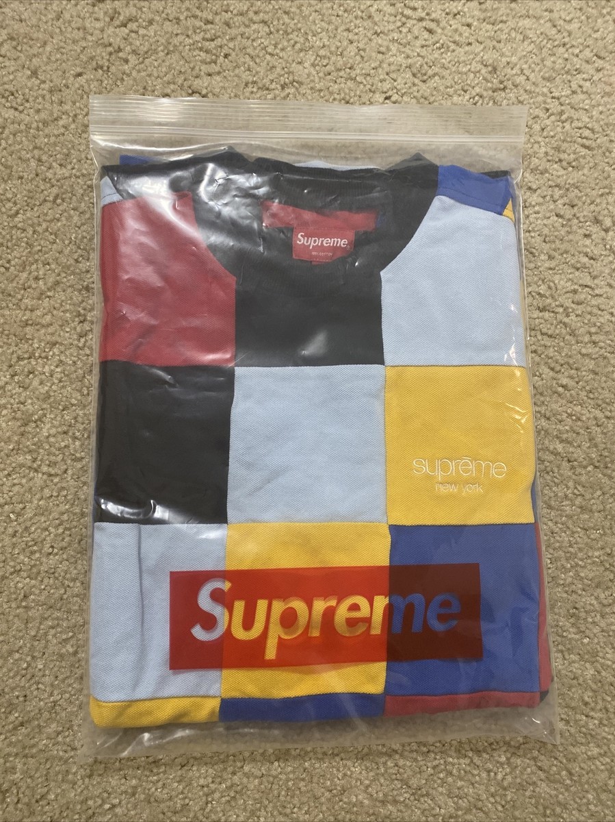 【XL】Supreme 18AW Patchwork Pique Tee 白 XL】Supreme 18AW Patchwork Pique Tee 白 Supreme Patchwork