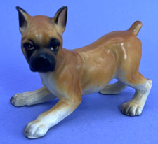 Vintage Norcrest Boxer Puppy Dog Ceramic Figurine Japan A586