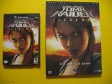 LARA CRAFT TOMB RAIDER legend- nintendo gamecube WITH STRATEGY GUIDE 194 PAGES