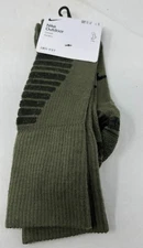 NEW $24 NIKE OUTDOOR WOOL BLEND CREW SOCKS Olive Green FD8472-222 LARGE MEN 8-12