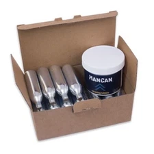 Refill Pack For ManCan Kegs for 128oz Ukeg - 12 CO2 Cartridges & 25 Cleaning Tab