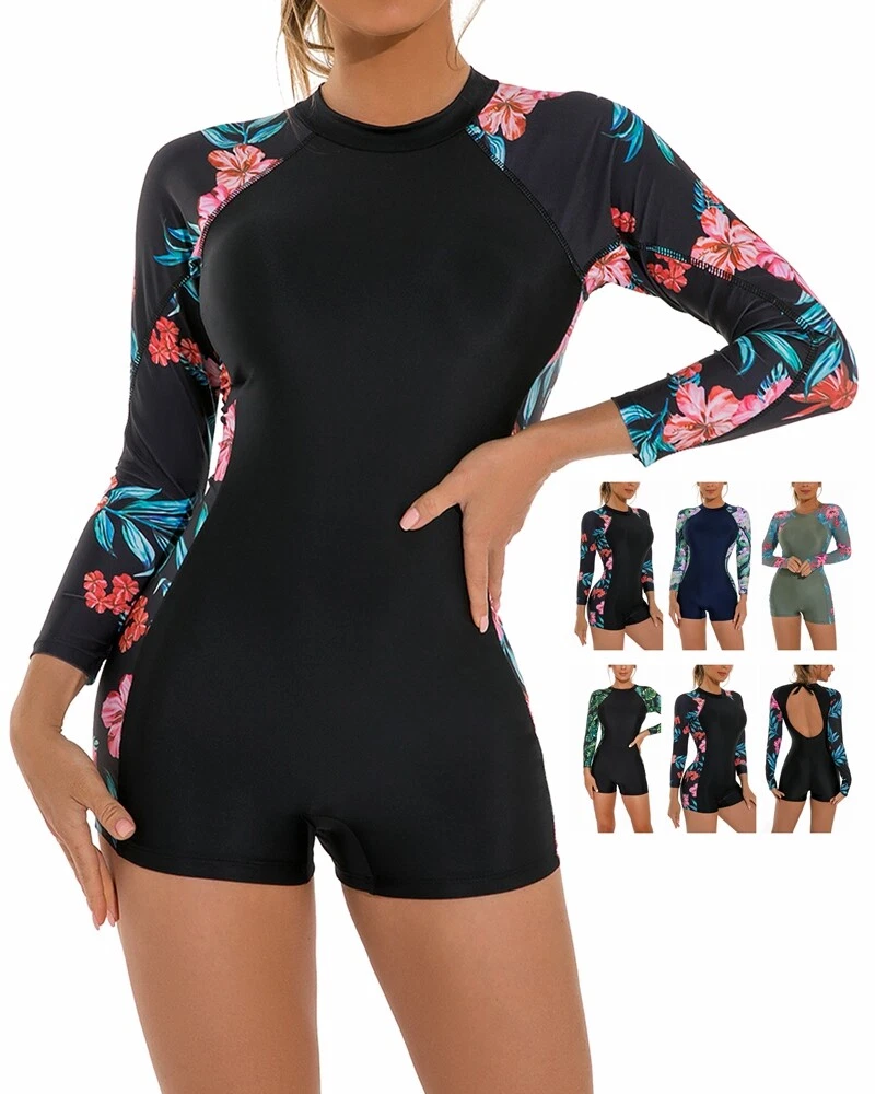Boyleg swimsuit cheap with sleeves