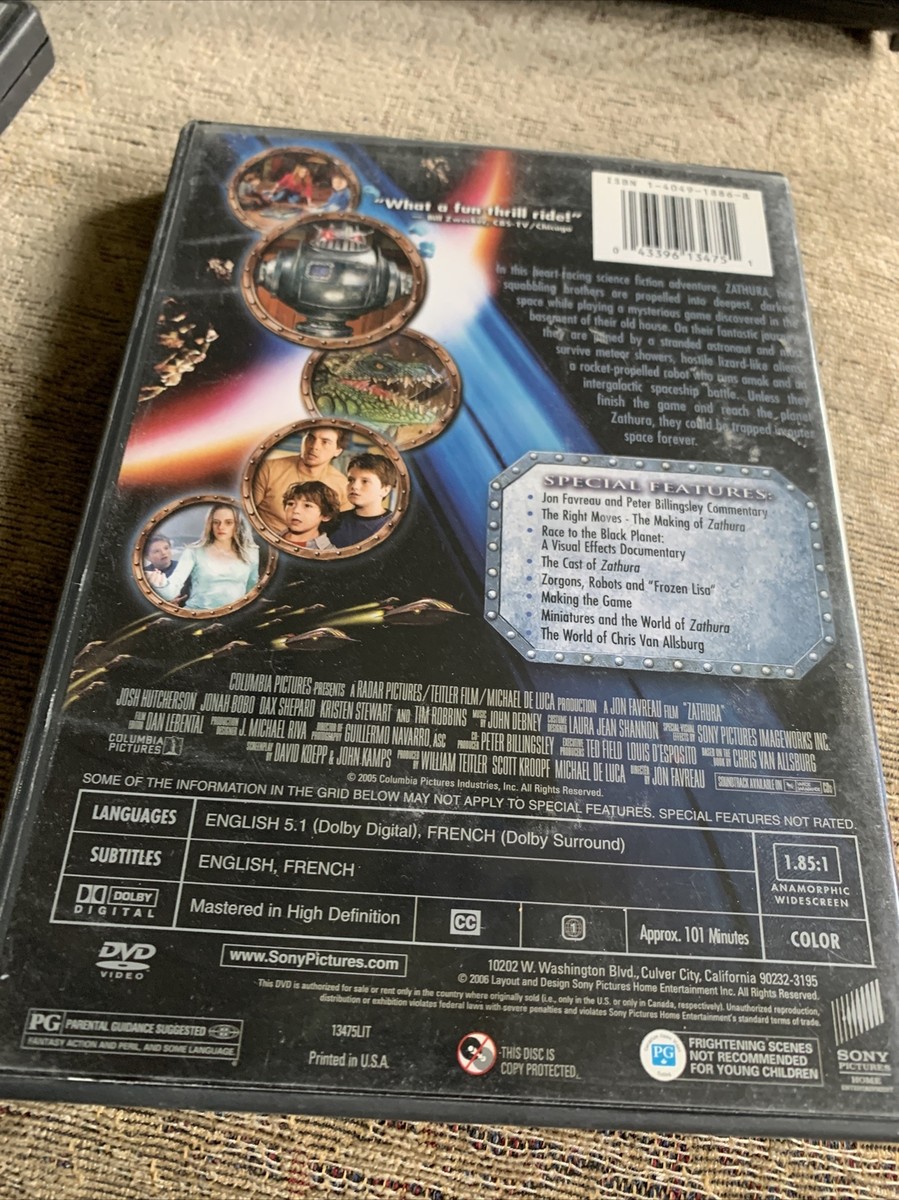 Zathura: A Space Adventure (DVD, 2005) 43396134751| eBay
