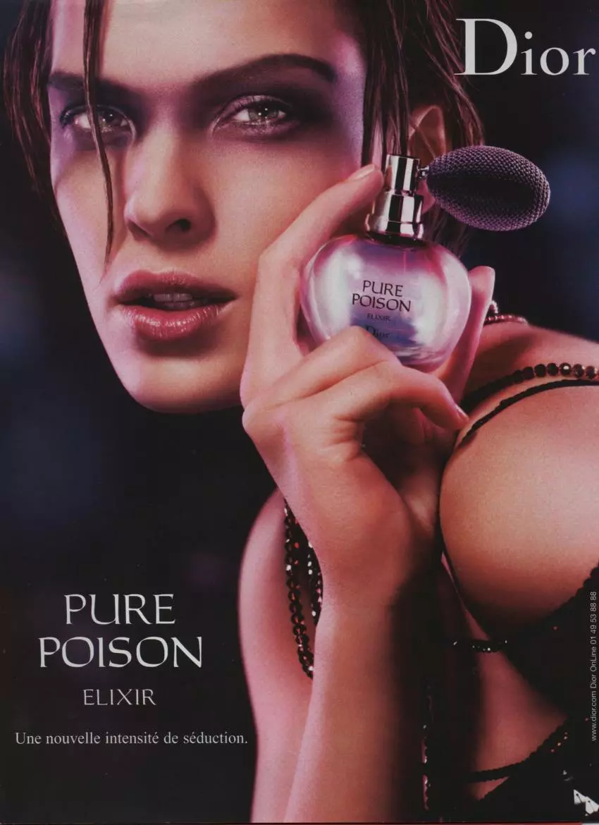 Publicité papier Parfum. Perfume ad. Dior Pure Poison Elixir 2006 France