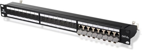 Panneau de brassage RJ45 blindé 24 ports montage en rack ou mural Cable Matters - Photo 5/6