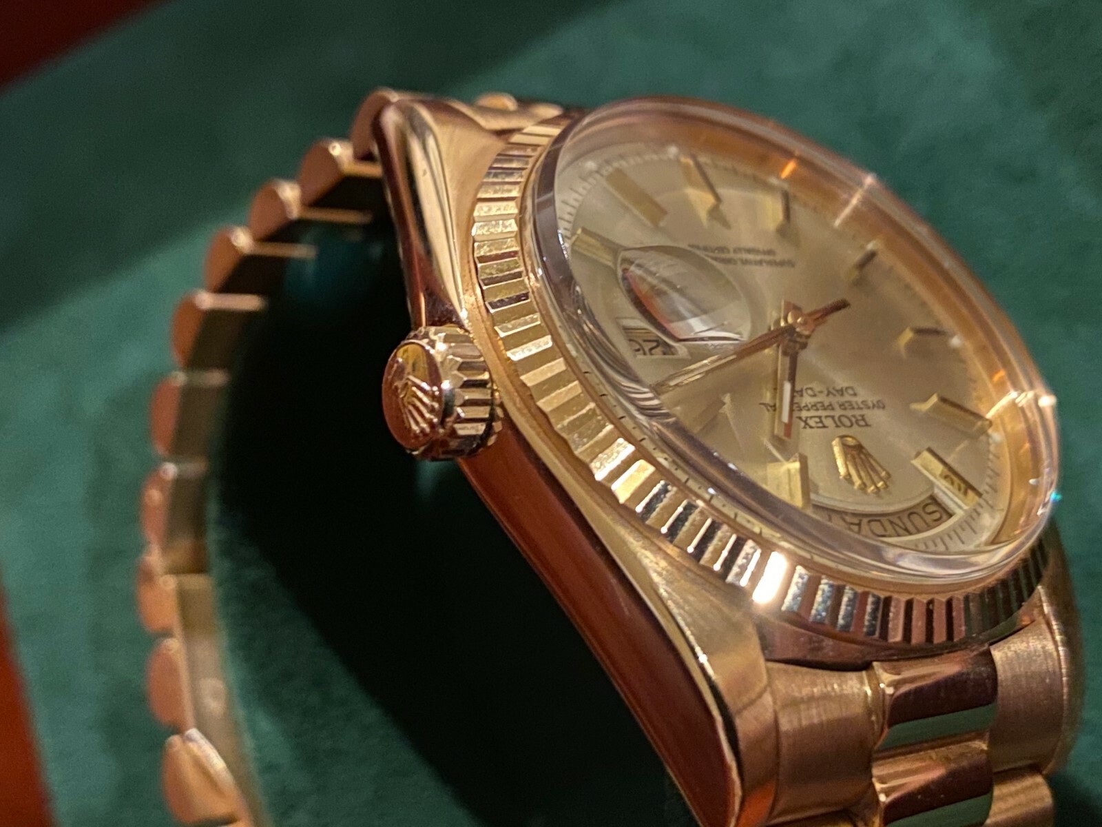 Vintage Rolex Day-Date President | Ultra Rare Blend Solid Pink Gold image 6