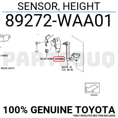 89272WAA01 Genuine Toyota SENSOR, HEIGHT 89272-WAA01 | eBay