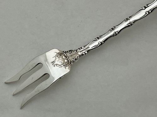 Gorham sterling STRASBOURG 4 SEAFOOD COCKTAIL FORKS NO MONO - Picture 6 of 8