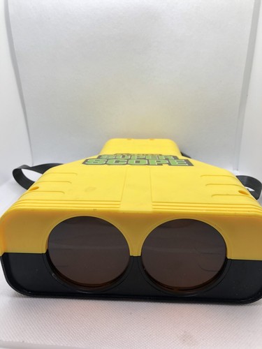 Yellow "5X" SUPER SCOPE by Larami No. 5919 Vintage Toy 1990 Rare Binoculars Zoom - Picture 7 of 9