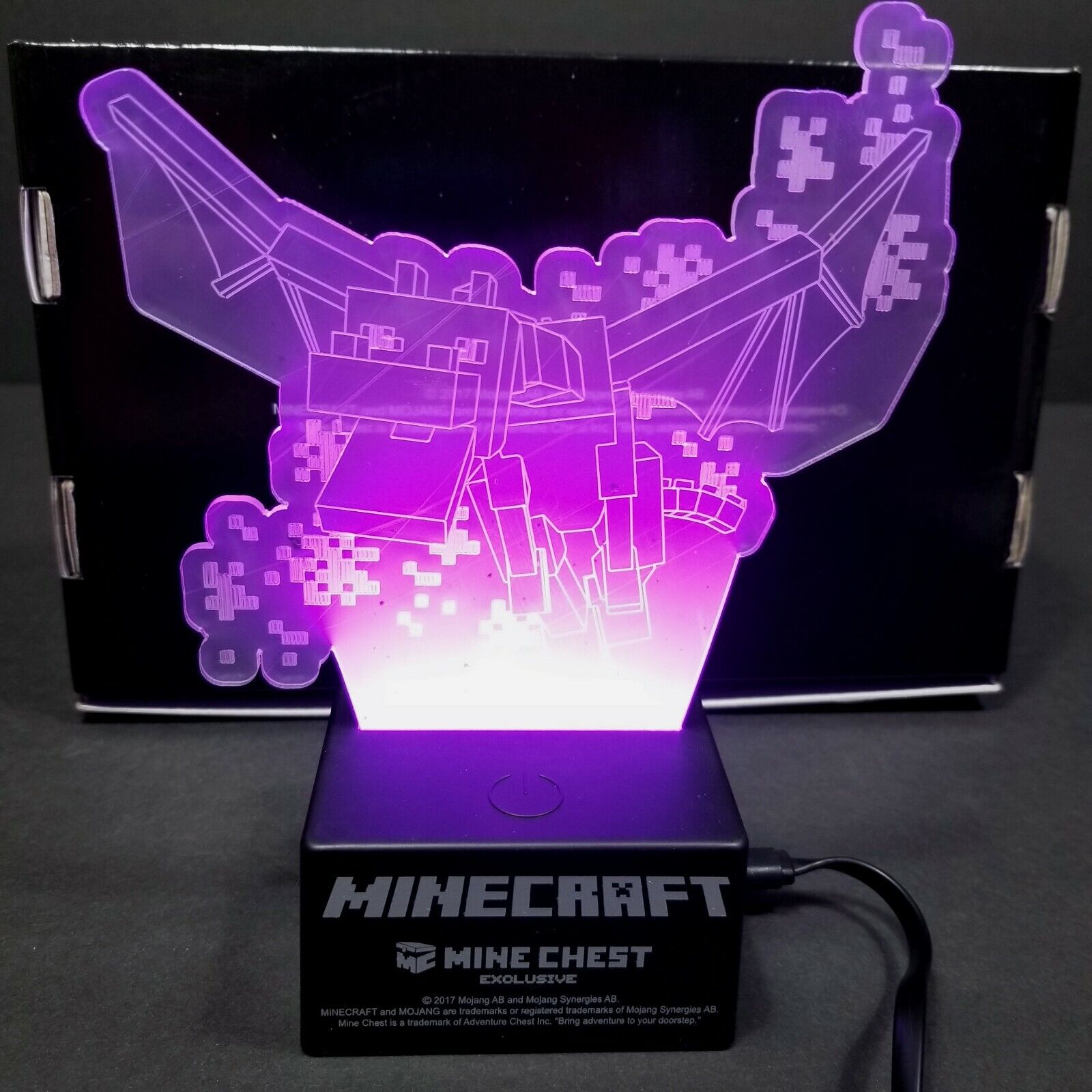 Lampe 3D Minecraft Pioche